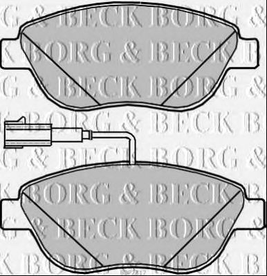 BORG & BECK bbp2317 -  Комплект тормозных колодок, дисковый тормоз